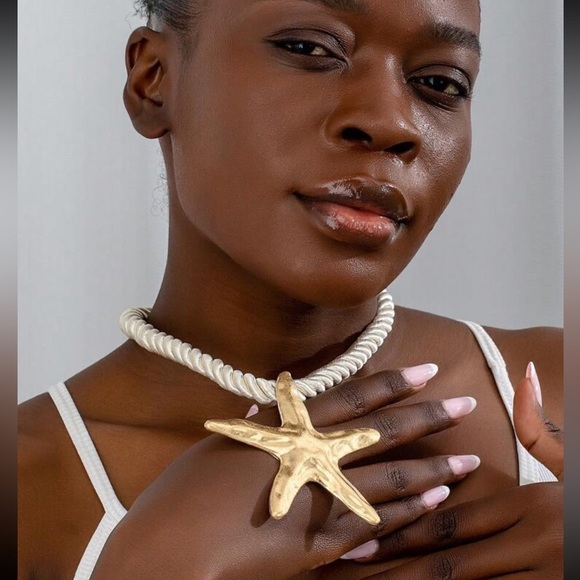 Zara Starfish Gold Necklace - Picture 9 of 10